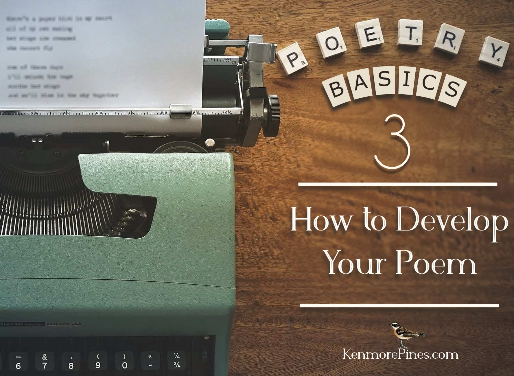 Poetry Basics 3: How To Develop Your Poem - Kenmore Pines